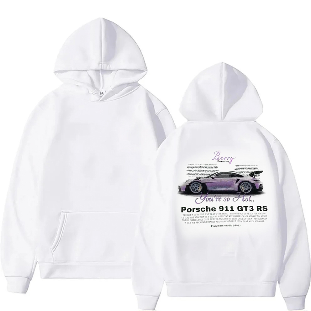 Casual Cotton Classic Fashion Design Car Letter Hoodies