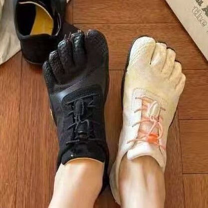 Original Ksoevo Five-Toe Shoes with Soft Soles, Comfortable and Non-Slip, Suitable for Pilates and Yoga, Women's Indoor Fitness Training Split-Toe Shoes