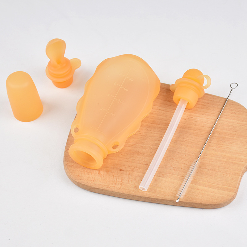 宝宝辅食袋硅胶便携奶瓶储存储奶袋婴儿牛奶食品袋挤压米糊瓶喂食