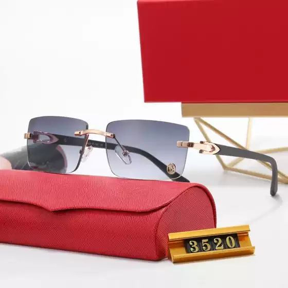 2024 New Style Trendy Rimless Sunglasses for Men and Women Fashion Street Snap Oversized Shades Hot Sale on Amazon