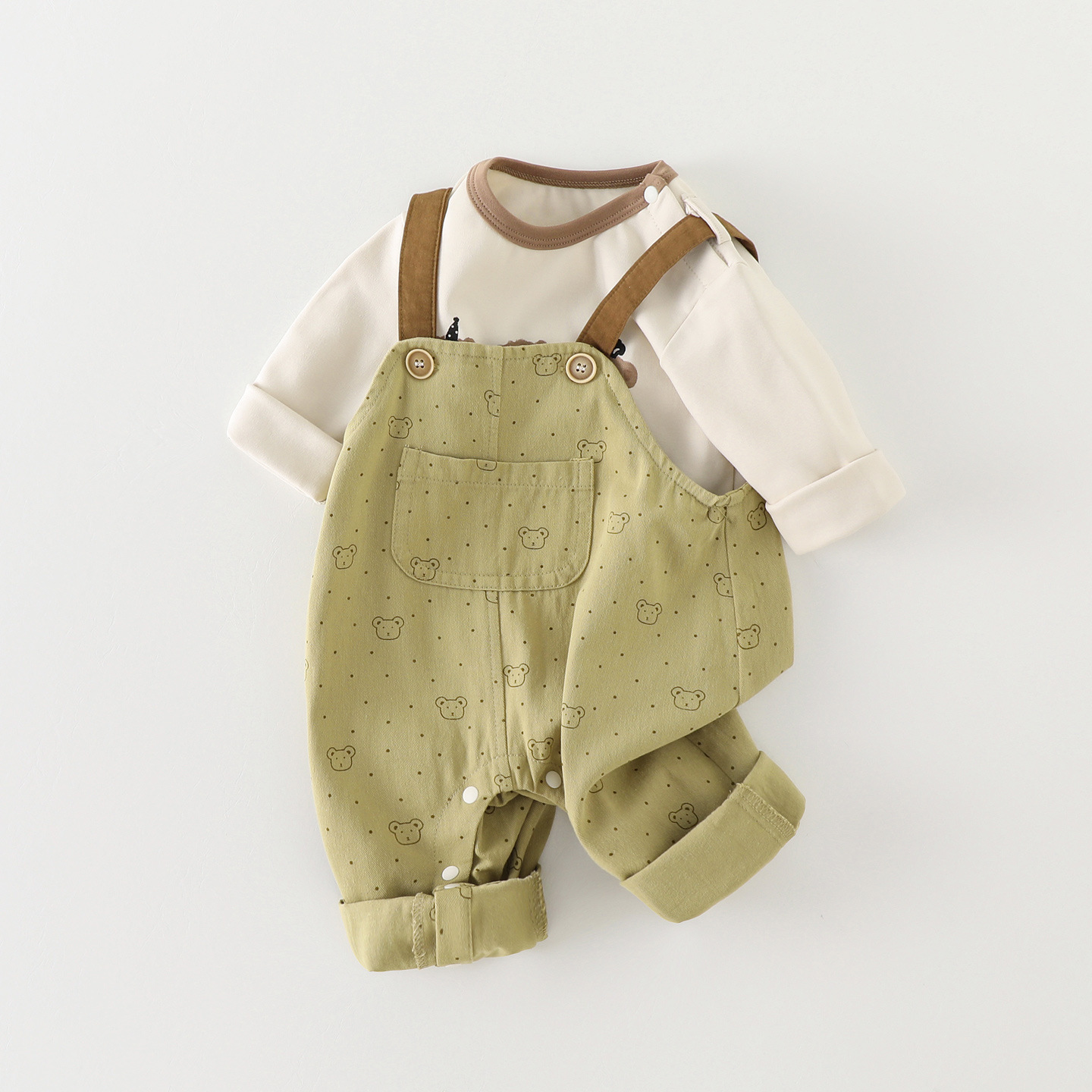 106059819@qq.com Vêtements pour bébés et jeunes enfants, salopettes à manches longues d'automne pour garçons et filles, ensemble deux pièces élégant pour le printemps et l'automne, vente en gros_voghion.com