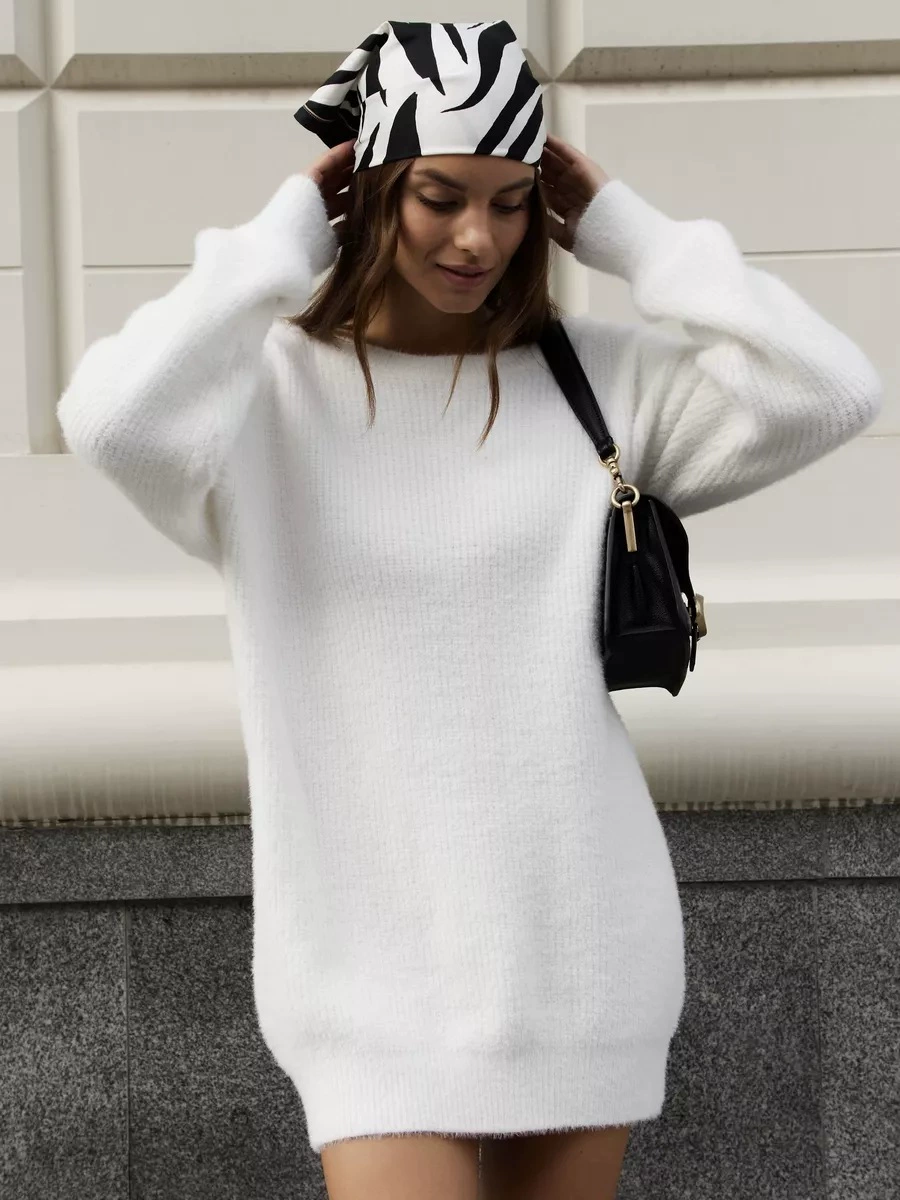 Платье-свитер вязаное мини Sweater Dress