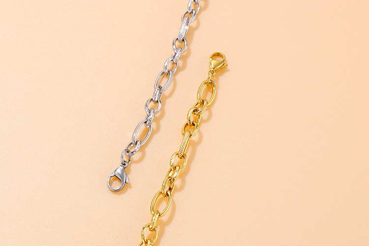 7g Weight Vacuum Plating Gold Plating Process 18K Gold Plated Plating Material Wedding, Travel Occasion 304 Stainless Steel Material Geometric Pattern Women'S Gender Fashion Style Gold, Silver Color Fashion 18K Gold Plated Titanium Steel Wholesale 10