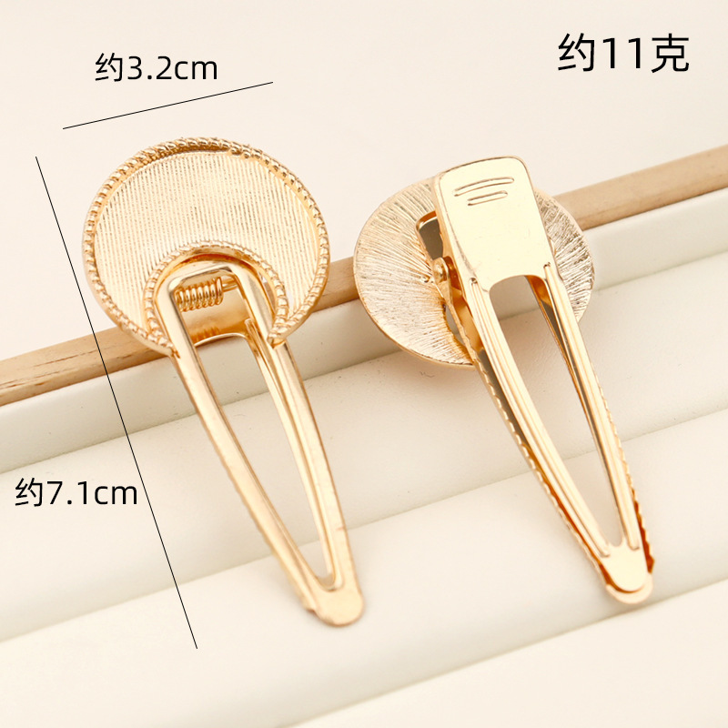 宋錦ヘアピンベース胚 DIY レザーレイヤー合金ヘアピン在庫あり工場直販ベースアクセサリー特殊形状ヘアピンカバー付き|undefined