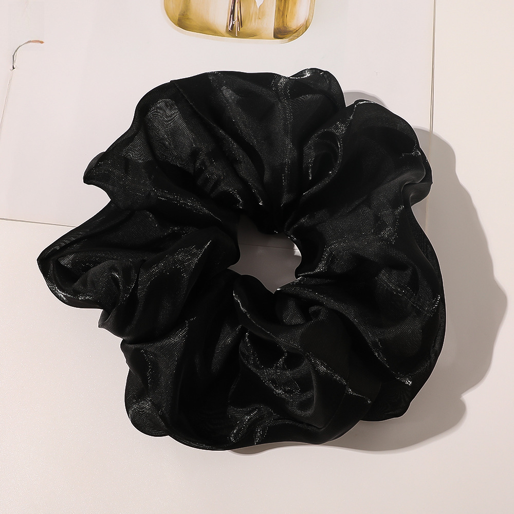 Qiyue super grande filato di seta brillante intestino crasso anello per capelli piccolo fresco corda per la testa organza cravatta per capelli anello per intestino crasso corda per capelli all'ingrosso_voghion.com