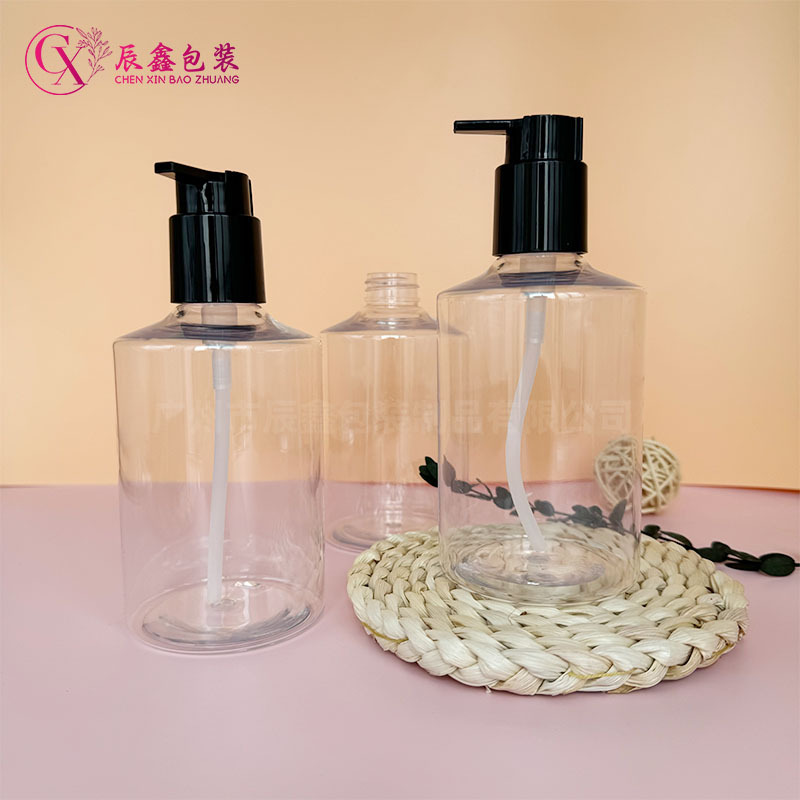 400ml按压式洗手液沐浴露洗发水pet瓶包装包材按压泵头乳液