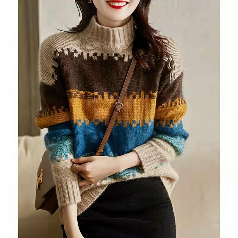 Japanese fashionable colored demi-season sweater