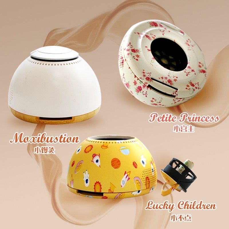 Children Moxibustion Box Portable Belly Warming Moxa Burner with 30 Moxa Sticks for Home Use overview