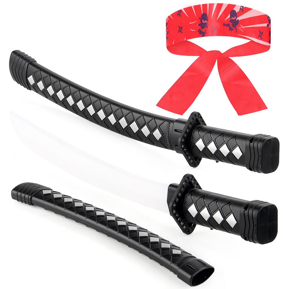 Cross-border plastic Ninja Knife toy dance party costume jewelry props Ninja Knife holiday dress up kids toys