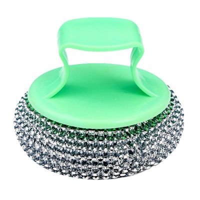 塑料清洁球不伤锅PET清洁球/刷纳米锅刷带柄可替换清洁刷钢丝球