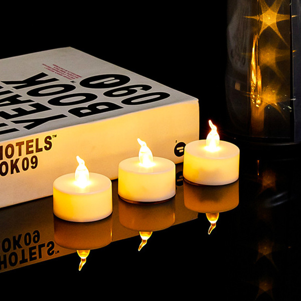 Transparent electronic Christmas candle