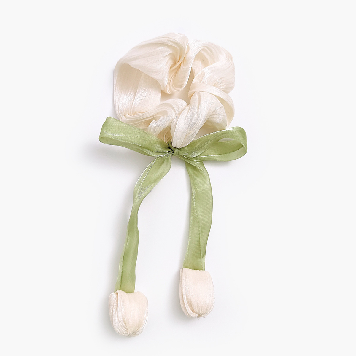 20g Weight Hair Tie Hair Accessories Type 1 Piece, 1 Set Quantity Holiday, Street Occasion Cloth Material tulips Pattern All Seasons Season Women's Gender Cute, Pastoral Style Cute Pastoral Women's Tulips Cloth Hair Tie 15