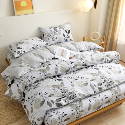 Bedding cross-border home textile bed sheet four-piece set one piece for Amazon deep pocket bed sheet factory wholesale