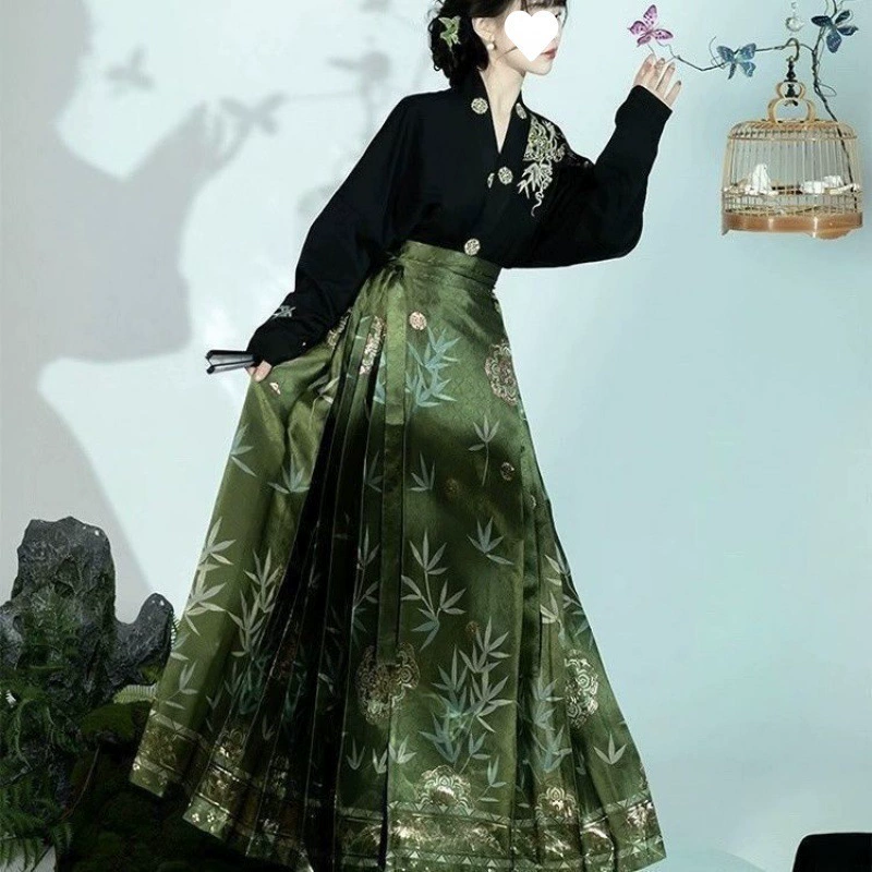 Юбка с конским лицом в новом китайском стиле