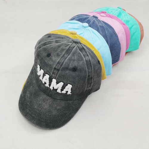 Cross-border Amazon Mama Alphabet Embroidered Washable Baseball Cap for Women, European and American Style, New Outdoor Sun Hat