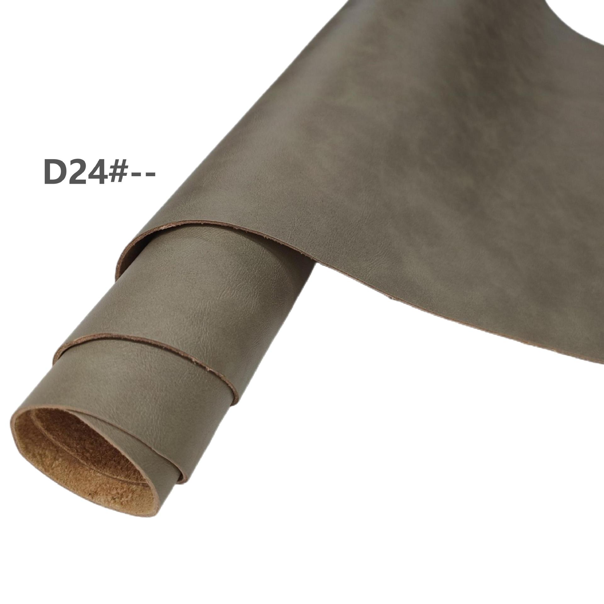 牛皮复古双色变色加厚手工牛皮二层疯马皮可压印真皮皮料现货批发