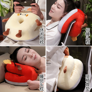 Fun Ice Silk Double-Sided Nap Pillow Office Nap Pillow Student Desk Sleeping Nap Pillow Factory Wholesale