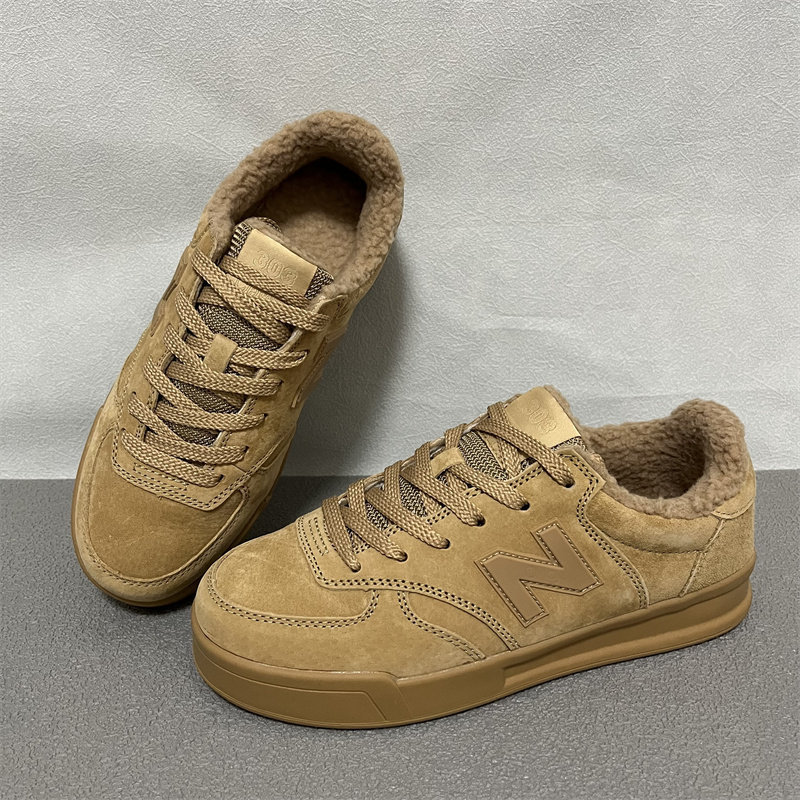 New Balance 303 Sneakers with Fleece Lining, Thickened and Warm Women's Shoes, New Balance Men's Shoes, N-Logo Shoes for Autumn and Winter