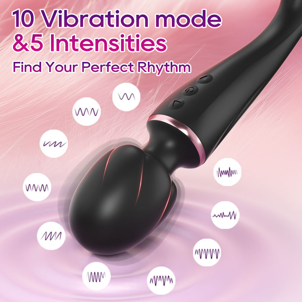 Double-headed Av Vibrator For Clitoral Stimulation Adult Massager_voghion.com