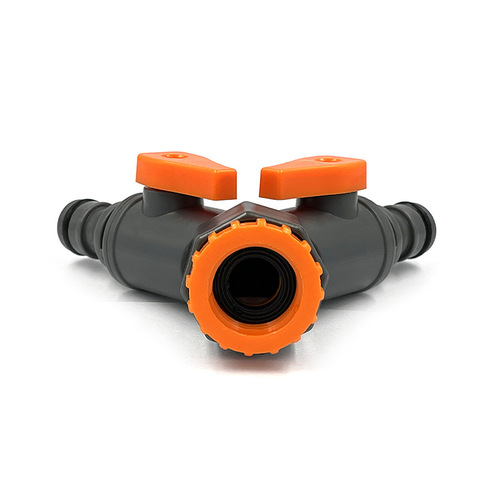 Garden plastic tape switch water pipe connector Y-type three-way conversion, car wash water gun three-way conversion connector