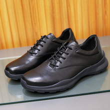2025秋季新款真皮男士运动休闲皮鞋绑带舒适平底男单鞋子厂家批发