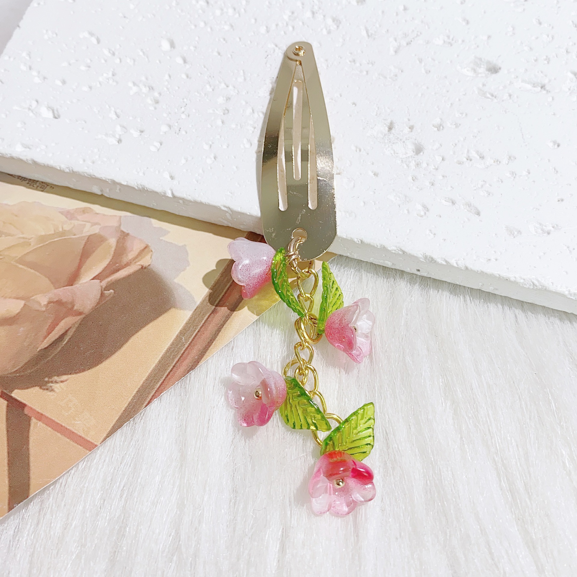 10g Weight Charm Hair Clips Hair Accessories Type 1 Piece Quantity Holiday, Street Occasion Alloy Material Flower Pattern All Seasons Season Women's Gender IG Style, Elegant Style IG Style Elegant Women's Flower Alloy Charm Hair Clips 7