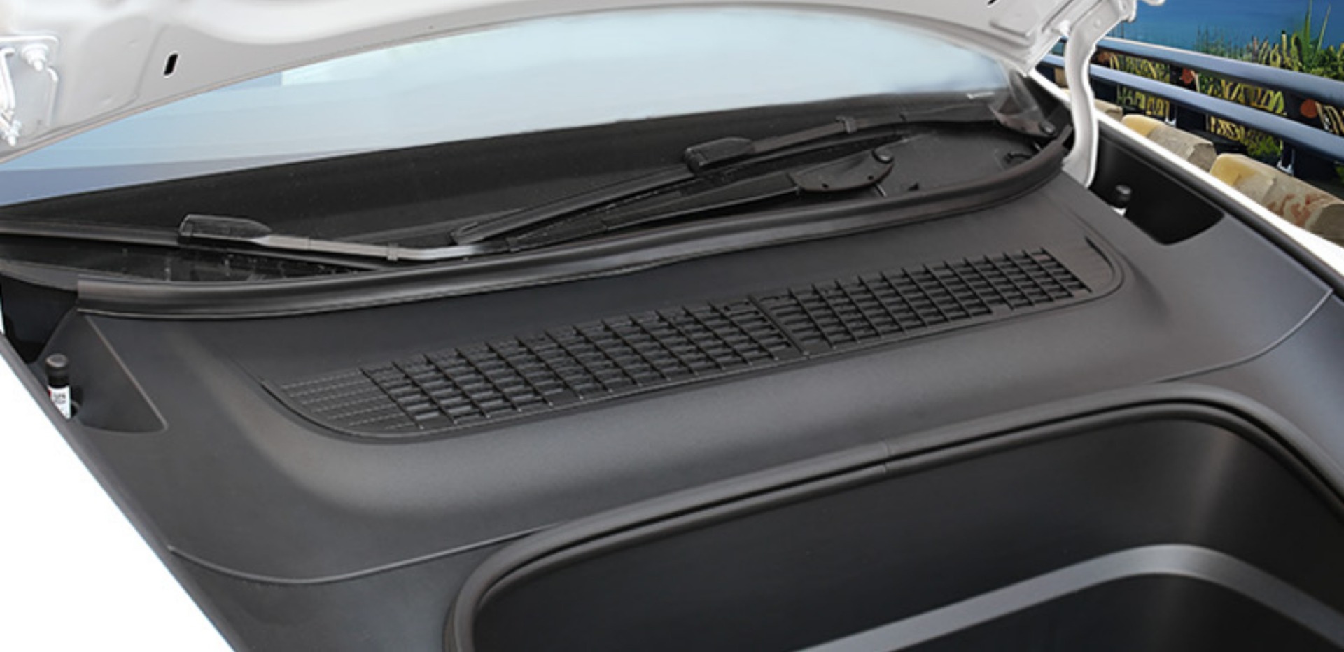Suitable for 6-Seater Tesla Updated Version Model Y/3/Yl, Detachable Insect-Proof Net, Water Tank Grille, Air Intake Protection Cover