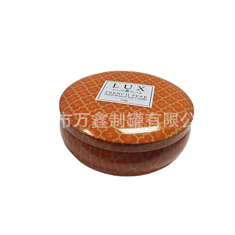 厂家直销 金属食品实用铁盒 通用圆形马口铁盒 创意礼品 蜡烛罐