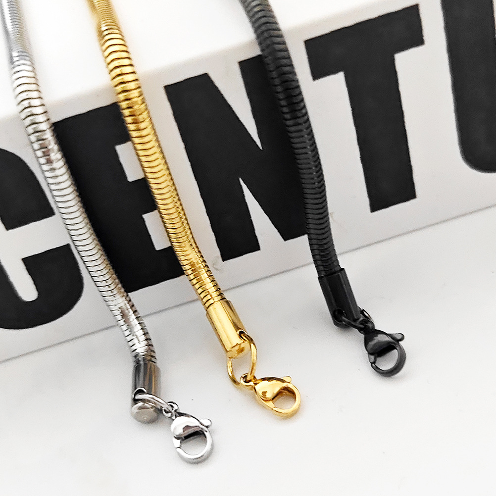 15g Weight Chain Bracelet Classification Titanium Steel Chain Material Twisted Rope Chain, snake chain, figaro chain Chain Type 1 Piece Quantity Daily Occasion Titanium Steel Material Geometric Pattern All Seasons Season Men's Gender Hip-Hop Style Hip-Hop Geometric Titanium Steel Men's Chain Bracelet Men's Chain Bracelets 4