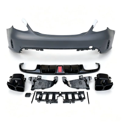 kit, C180 C200 C260 front – Big Surrounded - brabus-rear-bumper-rear-lip-and-exhaust-tip