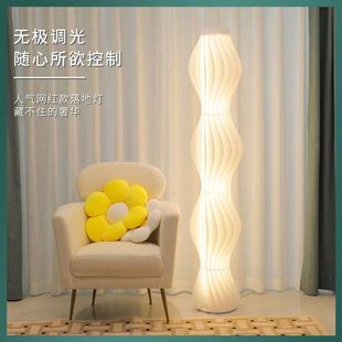 Grass Skirt Floor Lamp Living Room Lamp Room Decoration Sofa Next to Atmosphere Lamp Cream Style Popular Ins Vertical Table Lamp