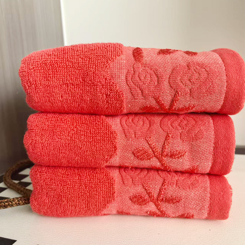 Pure Cotton Extreme 32-Strand Rose Towel, Thickened for Weddings, Dowry, Farewell Gifts, Housewarming, Birthday Banquet, Full Moon Celebration, Wholesale
