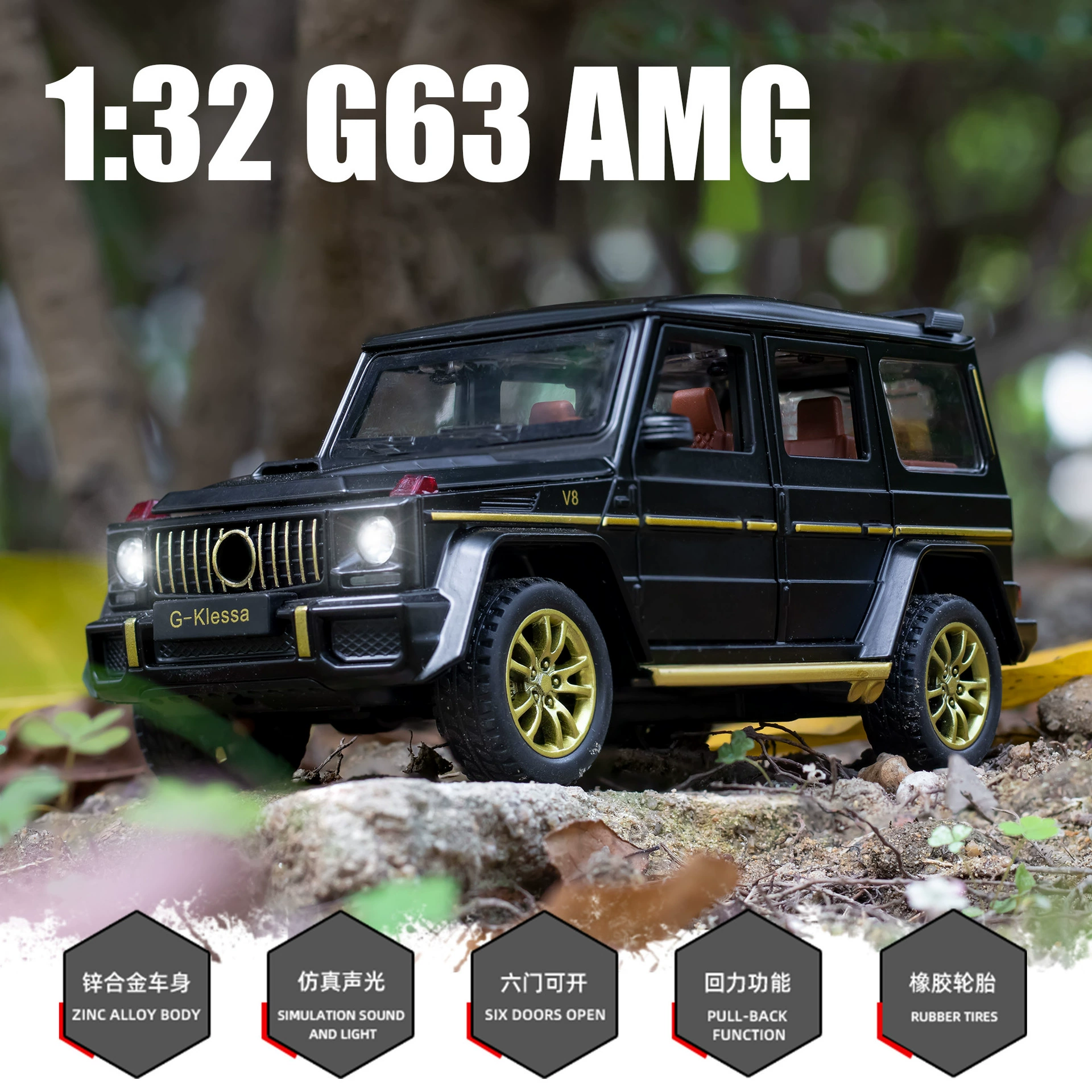 Alloy car, off-road car model, realistic toy, scale 1:32, wholesale