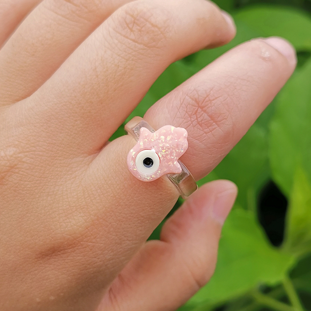 Cute Single-eyed Alien Multi-color Resin Ring Wholesale Jewelry Nihaojewelry display picture 6