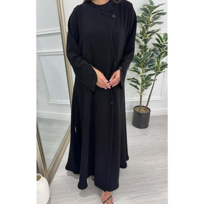 Modest Kaftan Cardigan Robe 2026 New European and American Cross-Border Plus Size Women's Elegant Dress Modest Kaftan Cardigan Robe 2026 New European and American Cross-Border Plus Size Women's Elegant Dress