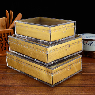 New Plastic Rectangular Box with Lock Bird's Nest Cordyceps Sea Cucumber Universal Inner Box Gift in stock Packaging Box