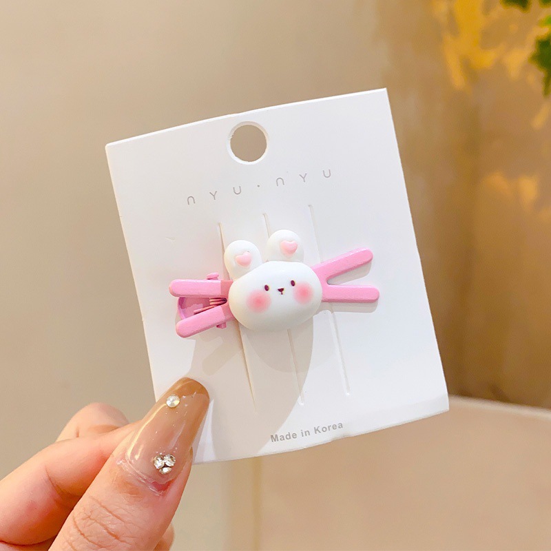 La nueva horquilla de dopamina rosa, la horquilla de flequillo lateral de alta calidad, los accesorios para el cabello de principios de primavera dulces y lindos, la pinza lateral de todo fósforo