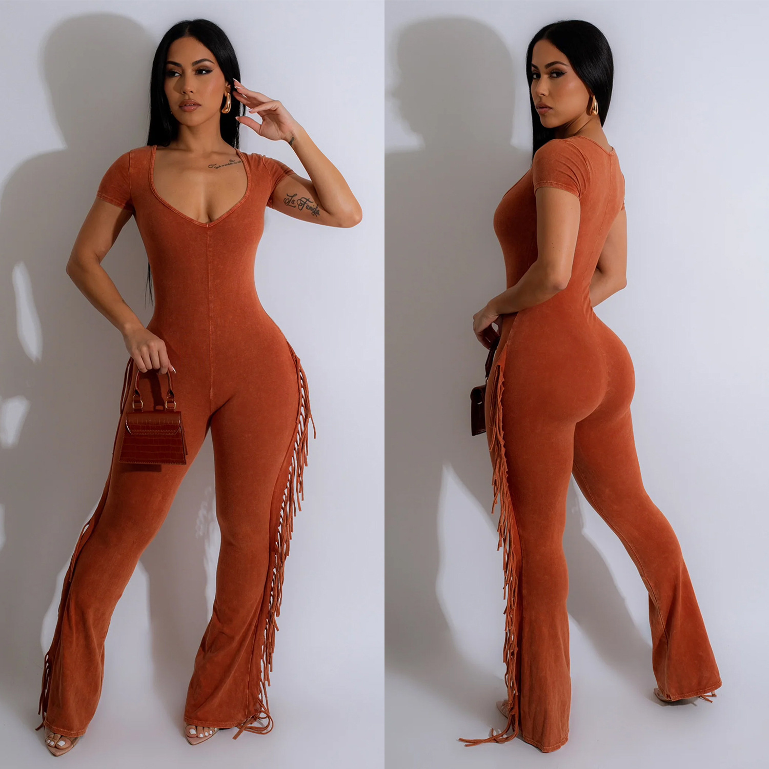 C6981 Aliexpress transfronterizo Amazon estación independiente de moda europea y americana multicolor opcional vestido de manga corta larga