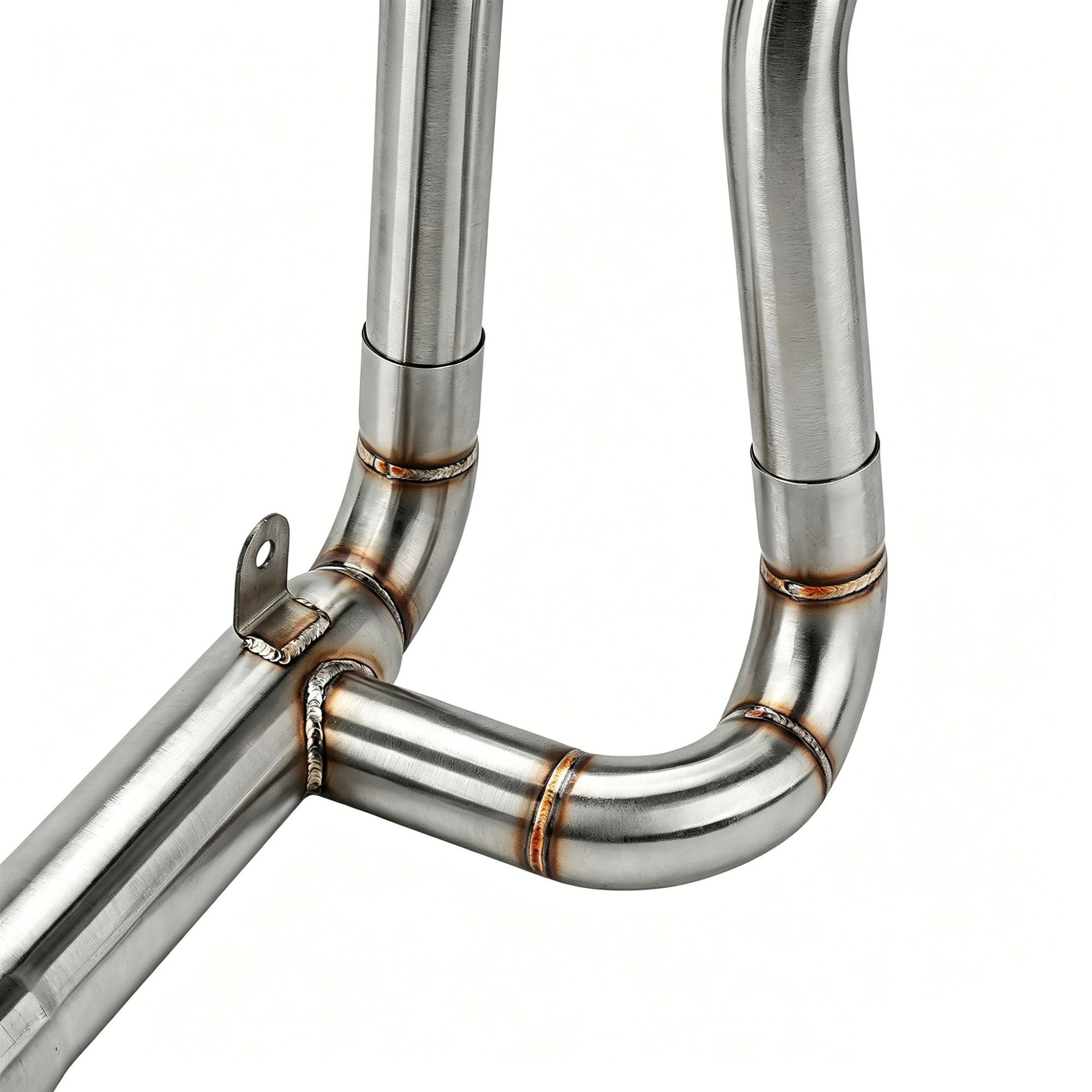 Cfmoto 450Sr 450Nk 22-25 Motorcycle Stainless Steel Exhaust Pipe Front Section High-Position Dual Outlet