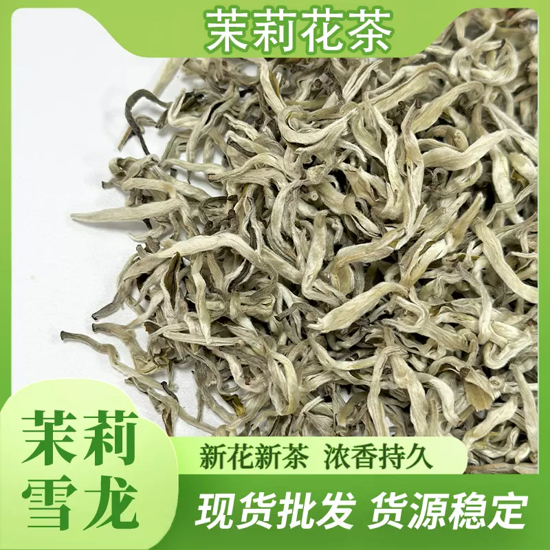 新茶茉莉花茶浓香型 茉莉雪龙 横县厂家散装特级茉莉银针茶叶批发