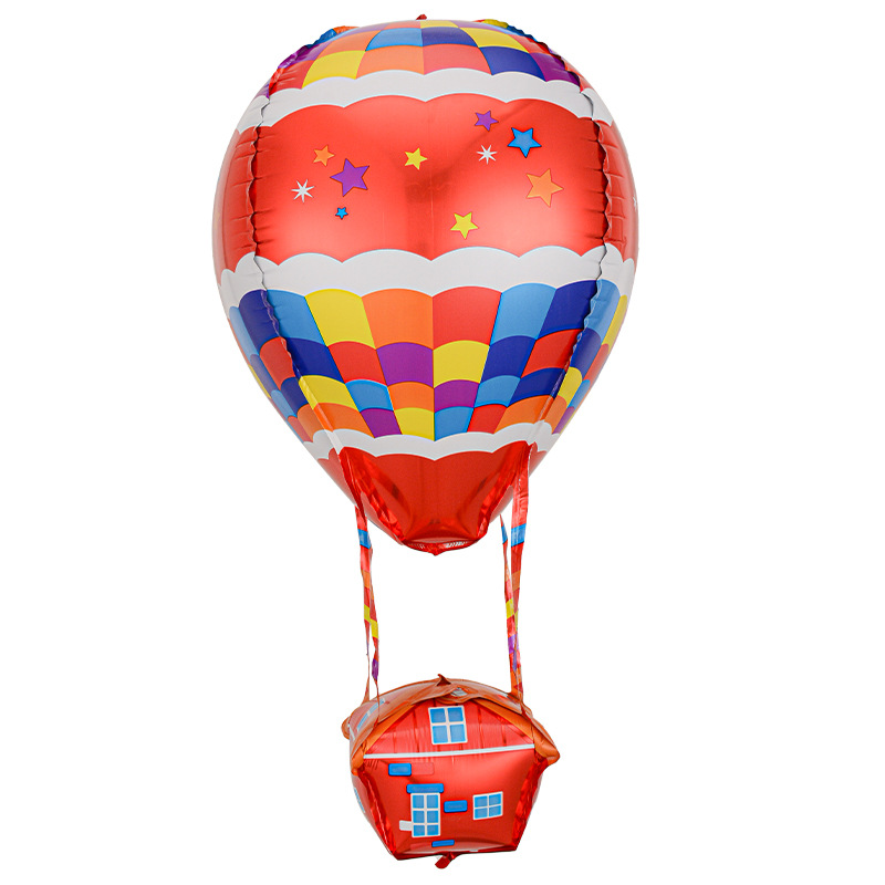 Globo de aire caliente de la casa globo de aluminio película globo fiesta de cumpleaños de los niños Decoración