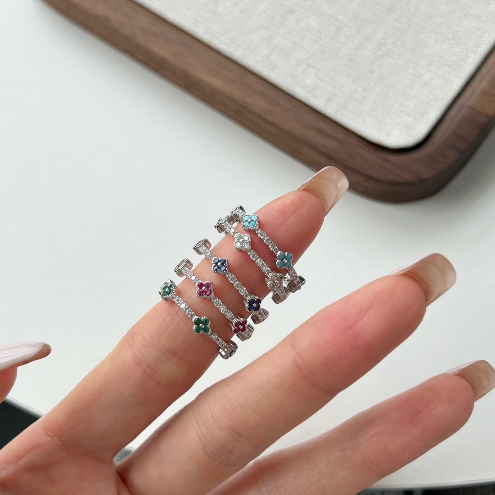 5g Weight Vacuum Plating Gold Plating Process Zircon Inlay Material Rings Classification 1 Piece Quantity Casual Occasion 925 Sterling Silver Material U Shape Pattern Women's Gender Plating Design Simple Style Style 925 Sterling Silver Zircon U Shape Rings 11