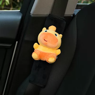 Lulu Car Seatbelt Shoulder: Seat belt shoulder pad - sitting-capybara-lulu-shoulder-cover-single-genuine-doll-adhesive-style-no-specifications