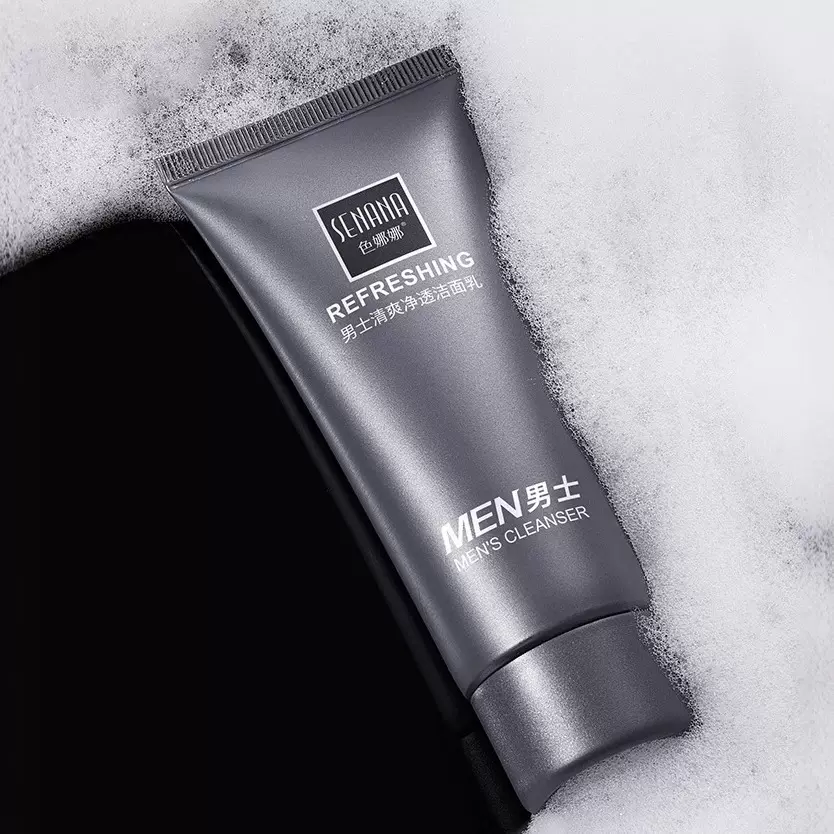 色娜娜男士清爽洗面奶  清爽补水保湿控油温和洁净洁面乳护肤品