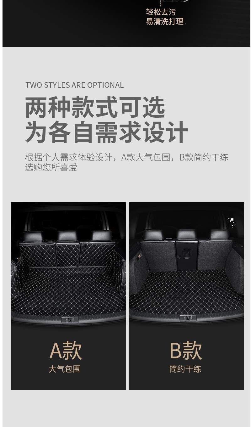 Audi A3L full-enclosed special car trunk mat tailbox mat back old new 21 two-three-compartment