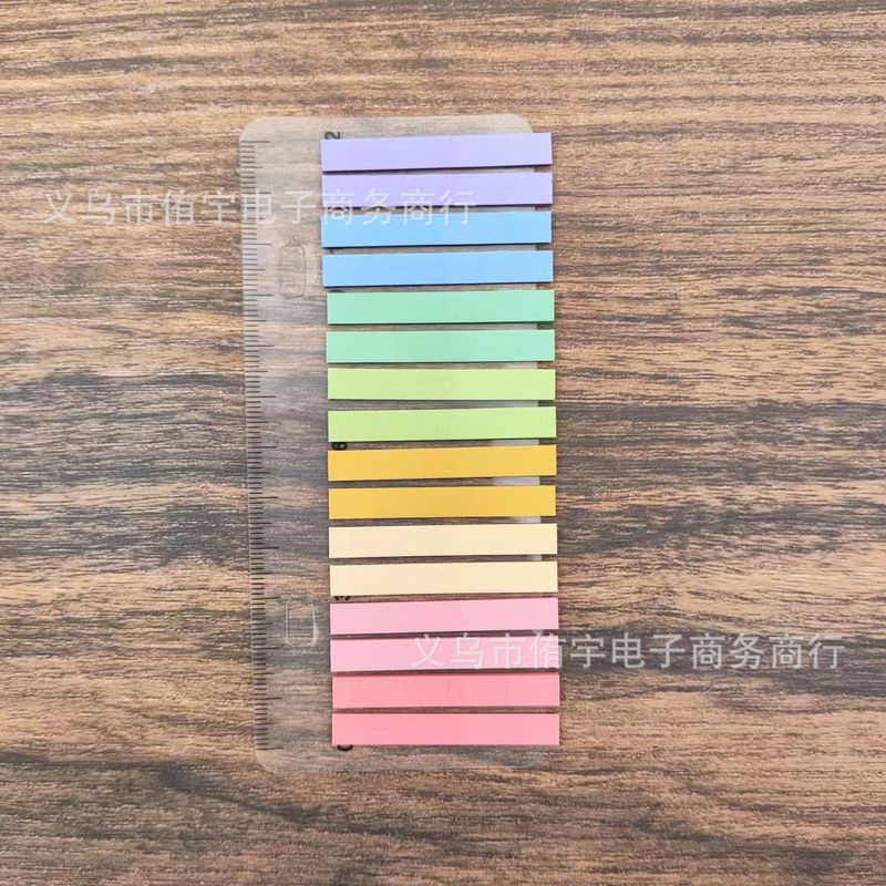 新しい超微細 16 インデックスステッカー学生読書指示ステッカー透明蛍光付箋モランディラベルステッカー|undefined