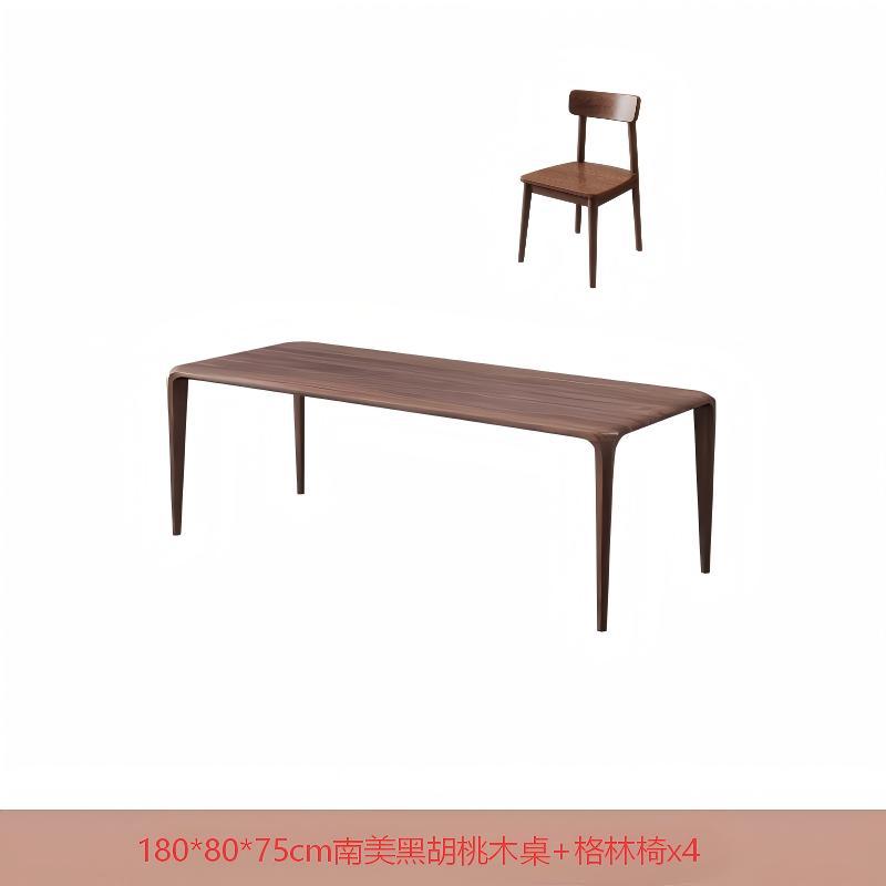 월넛 테이블 180*80*75cm+그린의자_4