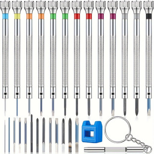 Repair table tool 0.6-2.0 one-word Phillips screwdriver screwdriver 13 spare head mini screwdriver suit
