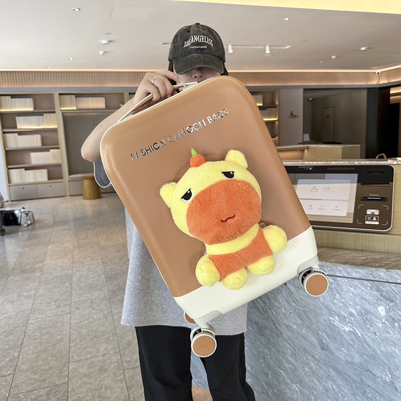 儿童动漫卡通外出便携行李箱高颜值万向轮设计旅行箱大容量密码箱|undefined