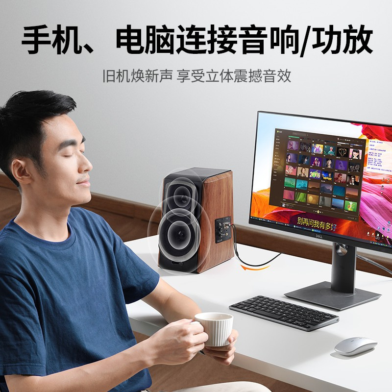 オーディオケーブル一分二五.三回双蓮2rca赤白頭パソコン携帯電話アンプサブウーファ公対公|undefined